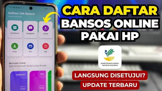 cek bansos (Check social assistance) - trend visualization