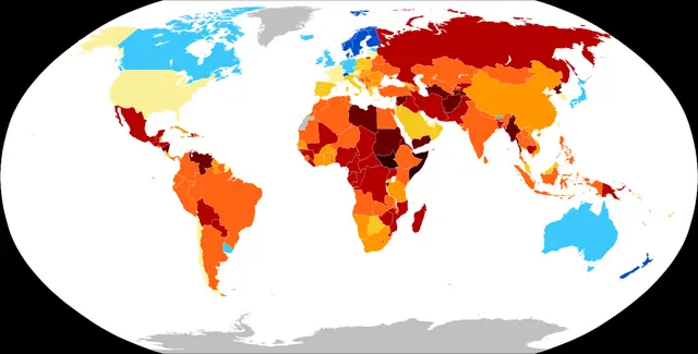 korupce (corruption) - trend visualization