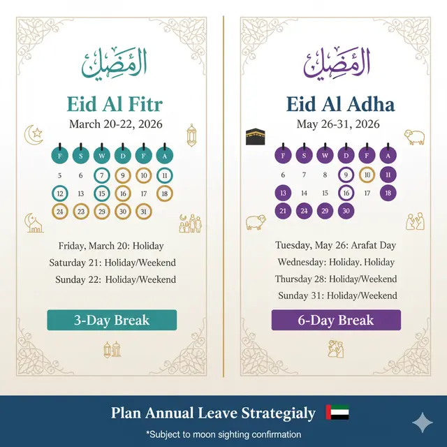 eid al adha 2026 uae holidays private sector - trend visualization
