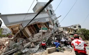 最大震度5弱の地震 (Magnitude 5- Shaking earthquake) - trend visualization