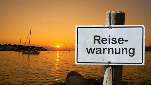 reisewarnung (Travel warning) - trend visualization