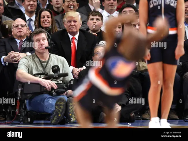 trump at knicks game - trend visualization